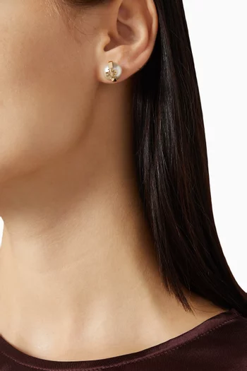 Double-T Logo Earrings