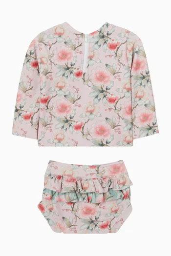 Petal Floral-print Bikini Set