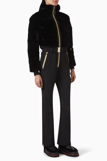 بدلة تزلج التيتيود فرو صناعي