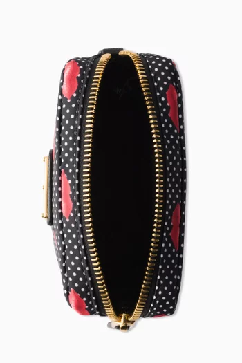 Small Pouch in Lip-printed Nylon