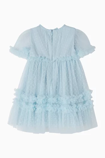 Ruffled Dress in Tulle
