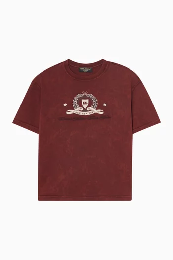 Serigraphic-print T-shirt in Cotton