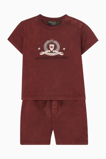 Serigraphic-print Bermuda Pants in Cotton