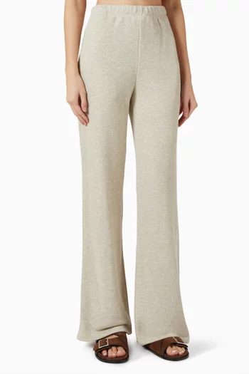 Wide-leg Sweatpants in French Terry