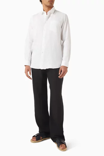 Solid Shirt in Linen