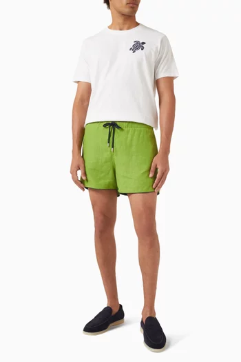 Big Turtle Embroidery T-shirt in Organic Cotton