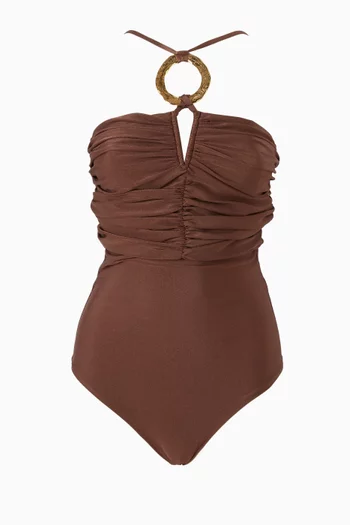 Isla One-piece Swimsuit in Satin Lycra