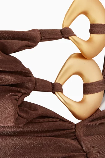 Bacilica One-shoulder Top in Satin Lycra