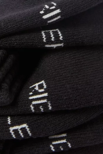 Quarter Crew Logo Socks, Set of 3