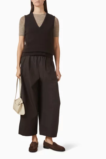 تي شيرت منسوج من صوف مارينو