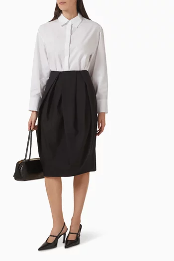 قميص قطن بقصة ضيقة