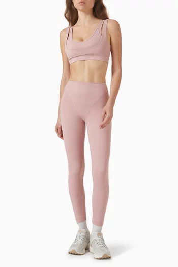 حمالة صدر بقصة عميقة وحمالات مزدوجة مجموعة مت