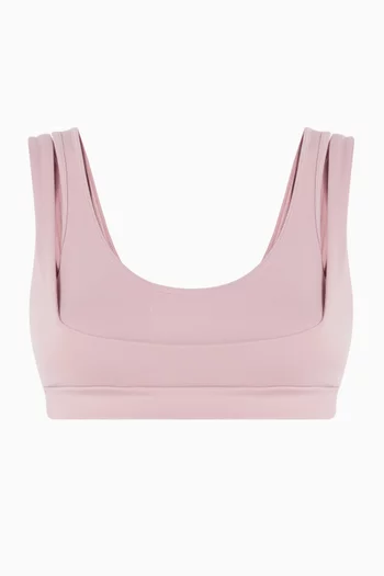 حمالة صدر بقصة عميقة وحمالات مزدوجة مجموعة مت