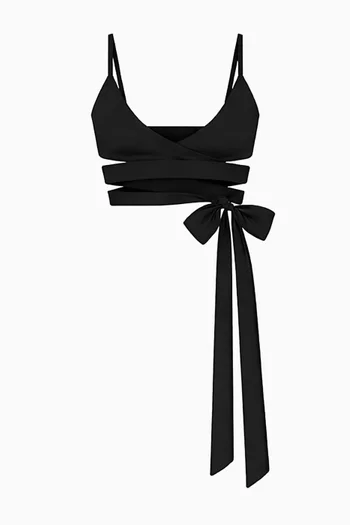 حمالة صدر بتصميم ملفوف في الأمام مجموعة مت