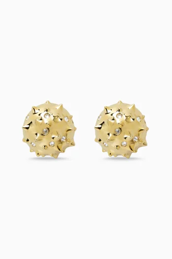Riccio Diamond Earrings in 9kt Gold