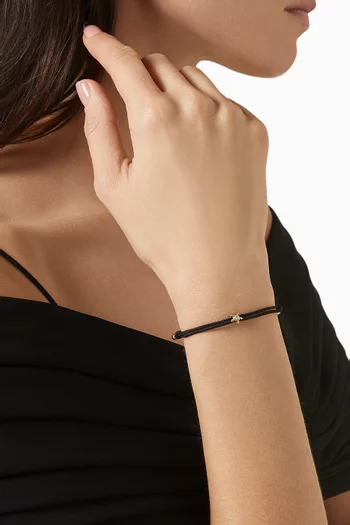 سوار ستيلينا بتصميم حبل مرصع بالماس ذهب عيار 9