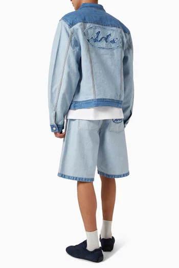 جاكيت بتصميم مقلوب دينم