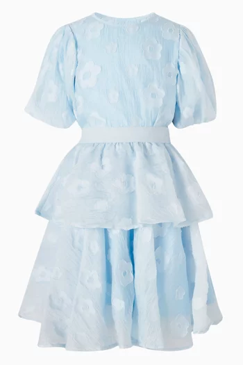 تنورة بيث بكشكش ونقشة زهور مطرزة