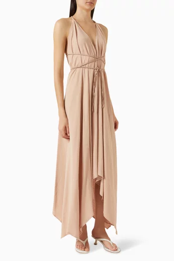 فستان ياتزيل بحافة غير متماثلة