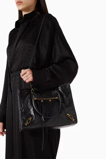 Small Le City Tote Bag in Arena Lambskin