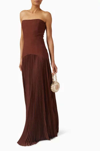 Sunniva Maxi Dress in Crepe