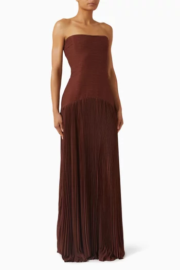 Sunniva Maxi Dress in Crepe