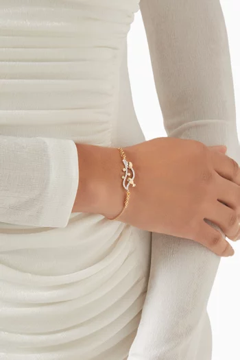 سوار أندرووتر مرصع بالماس ذهب عيار 9