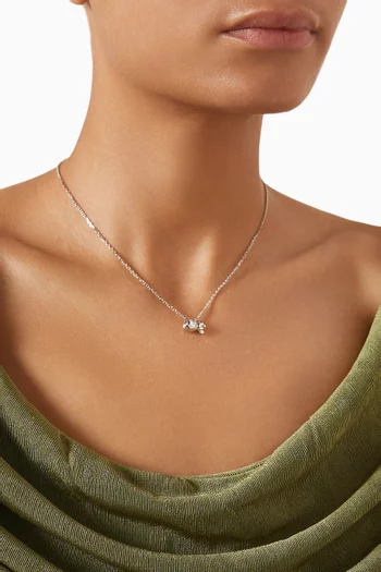 قلادة بدلاية على شكل كوالا مرصعة بالماس ذهب عيار 9