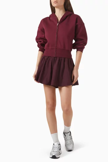 Cocoon Zip Hoodie in Organic Cotton Blend