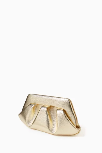 حقيبة كتف بيوس بتصميم مستطيل جلد لامع