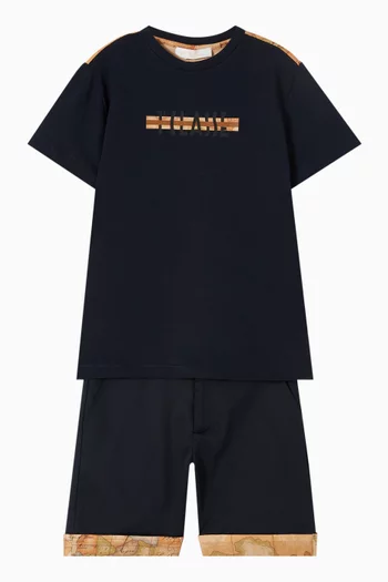 Graphic-print T-shirt in Cotton