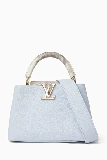 Unused Limited Edition Capucines BB Top-handle Bag in Leather