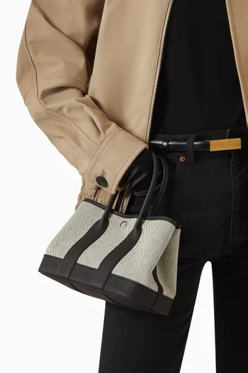 Unused Garden Party 23 Bag in Canvas & Leather
