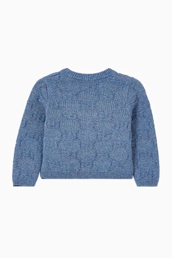 GG Logo Cardigan in Knit