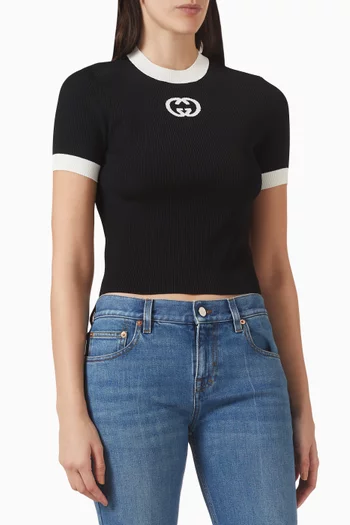 تي شيرت مزيج فيسكوز مضلع