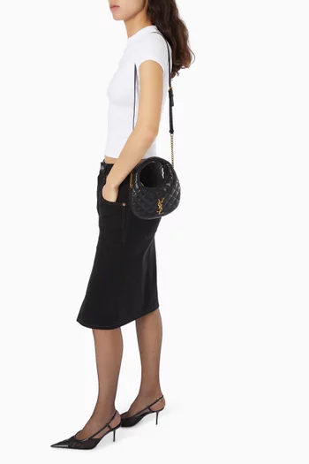 Icarino Mini Quilted Bag in Lambskin Leather