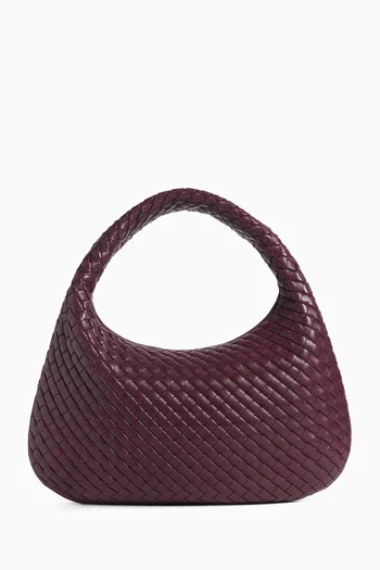 Medium Veneta Shoulder Bag in Intercciato Leather