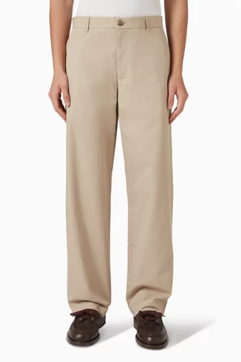 Straight-leg Chino Pants in Cotton