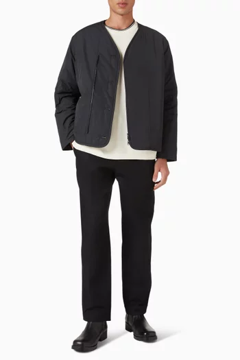 Straight-leg Pants in Cotton-canvas