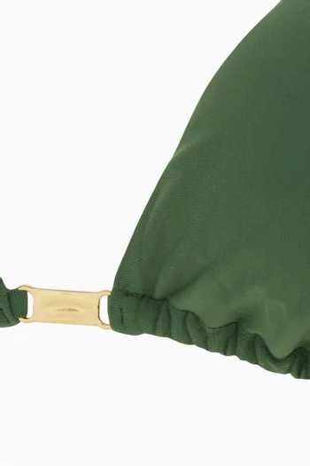 Matte Mage T Back Triangle Bikini Top