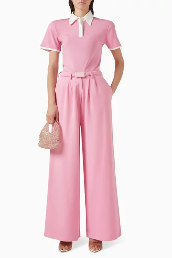 بنطال بقصة ساق واسعة