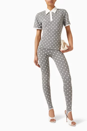 Polka Dot Polo T-shirt