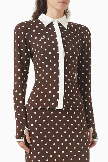 Polka Dot Polo T-shirt