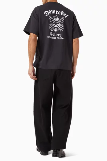 تي شيرت جوثام بطبعة قطن جيرسيه