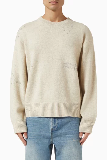 سترة رينيجيد بفتحة رقبة مستديرة قماش منسوج