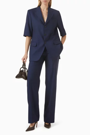 Nadia Oversized Blazer in Virgin Wool