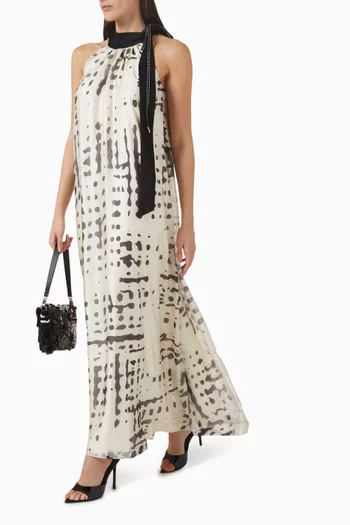 Printed Maxi Dress in Tencel