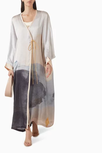 Printed Abaya in Viscose