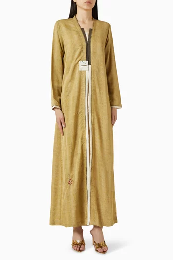 Embroidered Abaya in Viscose