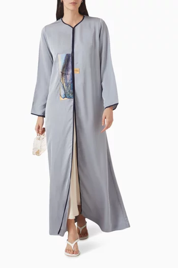 Printed Abaya in Viscose